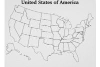 Stunning United States Map Template Blank