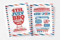 Traditional 4Th July Flyer Templatesbrandpacks | Graphicriver throughout Awesome 4Th Of July Menu Template