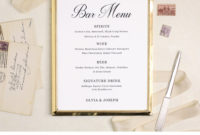 Wedding Bar Menu Template Editable Bar Menu Printable Word in Amazing Editable Menu Templates Free