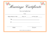 006 Free Marriage Certificate Template Imposing Ideas Editable - Fake throughout Top Marriage Certificate Editable Template