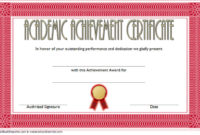 10 Academic Achievement Certificate Templates Free within 10 Scholarship Award Certificate Editable Templates