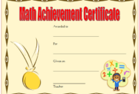 10+ Math Achievement Award Certificate Templates Free inside Science Achievement Award Certificate Templates