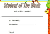 10+ Student Of The Week Certificate Templates [Best Ideas] pertaining to Fascinating Employee Certificate Template  10 Best Designs