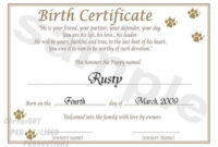 12 Best Images Of Blank Dog Birth (With Images) | Birth Certificate inside Blank Death Certificate Template 7 Documents