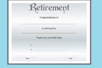 12+ Retirement Certificate Templates | Free Printable Word & Pdf for Retirement Certificate Templates