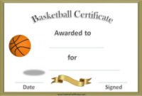 14+ Basketball Certificate Templates Free &amp;amp; Premium Within Basketball throughout Basketball Mvp Certificate Template