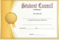 1St Student Council Award Certificate Template Free | Student Council within Professional Student Leadership Certificate Template