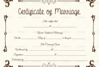 22+ Editable Marriage Certificate Templates (Word And Pdf Format) intended for Marriage Certificate Editable Templates