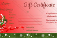 23+ Holiday Gift Certificate Templates – Psd, Word, Ai | Free & Premium regarding Fantastic Christmas Gift Certificate Template