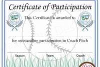 30 Free Printable Softball Certificates In 2020 | Free Printable throughout Editable Swimming Certificate Template  Ideas