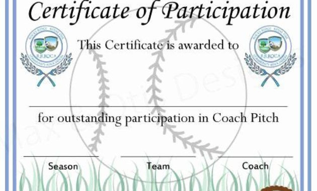 30 Free Printable Softball Certificates In 2020 | Free Printable throughout Editable Swimming Certificate Template  Ideas