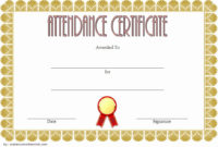 30 Printable Perfect Attendance Award | Example Document Template intended for New Printable Perfect Attendance Certificate Template