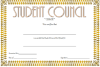 4Th Student Council Award Certificate Template Free In 2020 | Student for Student Leadership Certificate Template