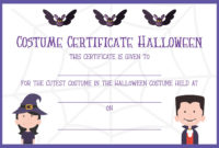 5 Best Halloween Costume Award Printable Certificates - Printablee throughout Halloween Costume Certificate