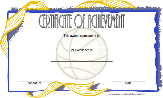 7 Basketball Achievement Certificate Editable Templates inside Basketball Participation Certificate Template