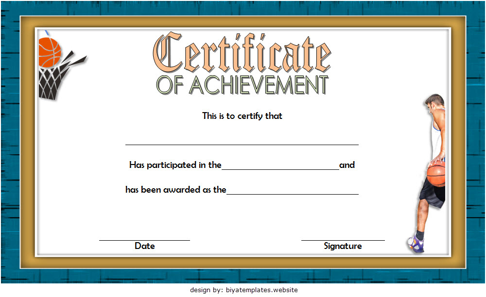7 Basketball Achievement Certificate Editable Templates pertaining to Best Basketball Tournament Certificate Template