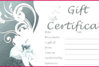 7 Free Hair Salon Gift Certificate Template 74965 | Fabtemplatez intended for Fresh Printable Beauty Salon Gift Certificate Templates