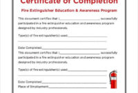 82+ Free Printable Certificate Template - Examples In Pdf, Word | Free with Fire Extinguisher Training Certificate Template