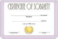 9 Sobriety Certificate Template Ideas | Certificate In Sobriety pertaining to Sobriety Certificate Template 10 Fresh Ideas