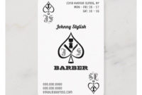 Ace Of Barbers Black And White Business Card | Zazzle In 2020 for Amazing Barber Shop Certificate  Printable 2020 Designs