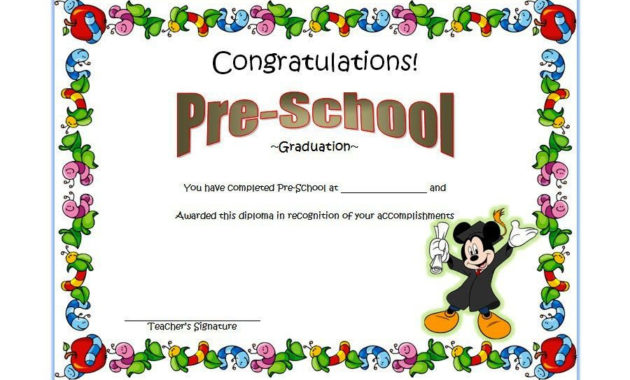 Amazing Free Printable Graduation Certificate Templates In 2021 within Printable Kindergarten Diploma Certificate