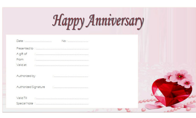 Anniversary Gift Certificate - 10+ Templates Ideas with regard to Best Baby Shower Winner Certificate Template 7 Ideas