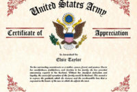 Army Award Certificate Template Elegant Military Wife And Family pertaining to Best Wife Certificate Template