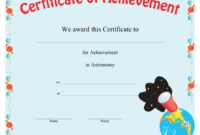 Astronomy Achievement Certificate Template Download Printable Pdf throughout Awesome Science Achievement Certificate Templates