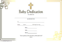 Baby Dedication Certificate Template 3 | Paddle Certificate with 10  Editable Pre K Graduation Certificates Word Pdf