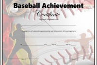 Baseball Achievement Certificate – Are You Into Sports And Looking within Baseball Award Certificate Template