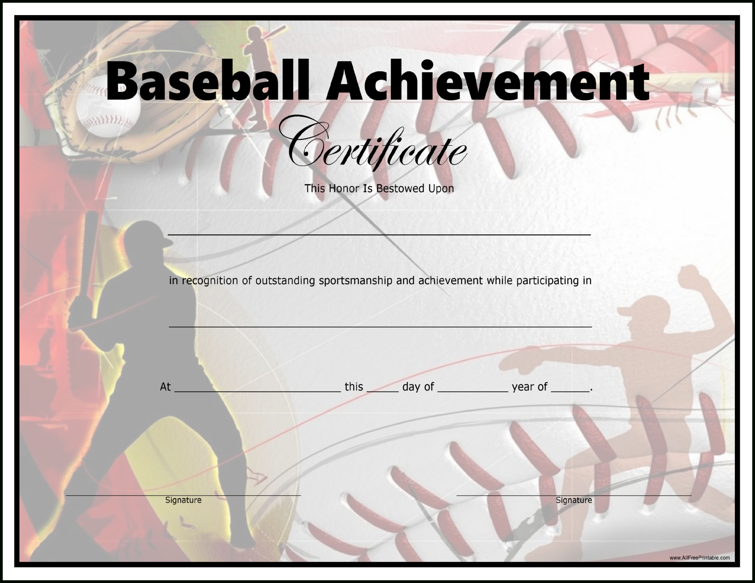 Baseball Achievement Certificate - Are You Into Sports And Looking within Baseball Award Certificate Template