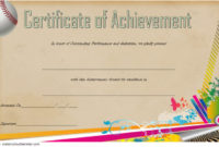 Baseball Achievement Certificate Templates [7+ Best Choices] with Netball Achievement Certificate Editable Templates