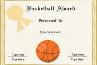 Basketball Awards Certificates Ideas for Amazing Download 10 Basketball Mvp Certificate Editable Templates