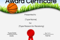 Basketball Awards Certificates Ideas in Amazing Download 10 Basketball Mvp Certificate Editable Templates