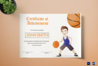 Basketball Certificate Design Template In Word, Psd throughout Basketball Mvp Certificate Template