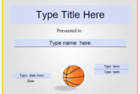 Basketball Certificate Template (10) - Templates Example | Templates with regard to Amazing Download 10 Basketball Mvp Certificate Editable Templates