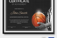 Basketball Certificate Template – 14+ Free Word, Pdf, Psd Format within Amazing Basketball Participation Certificate Template