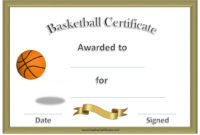 Basketball Certificates | Basketball Awards, Certificate Templates inside Amazing Editable Swimming Certificate Template  Ideas