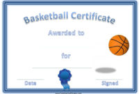 Basketball Certificates | Free Basketball, Basketball Awards, Awards intended for Printable Softball Certificate Templates