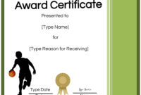 Basketball Participation Certificate Free Printable | Free Printable regarding Top Netball Participation Certificate Templates
