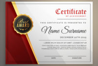 Beautiful Certificate Template Design With Best Award Symbol - Download with Professional Honor Award Certificate Templates