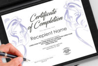 Beauty Salon Certificate - Beauty Hair Salon Gift Certificate Template with Professional Beauty Salon Gift Certificate