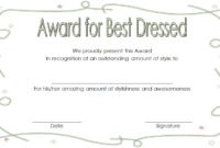 Best Dressed Certificate Template 7 inside First Haircut Certificate Printable  9 Designs