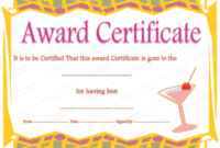 Best Party Award Certificate Template with regard to Fantastic Best Dressed Certificate Templates