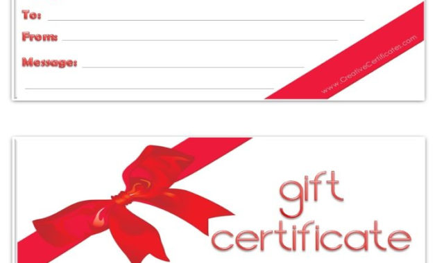 Blank Gift Certificate | Free Gift Certificate Template, Christmas Gift throughout Fantastic Christmas Gift Certificate Template