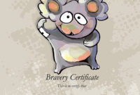 Bravery Certificates For Children Undergoing Tiva-Tci On Behance within Bravery Award Certificate Templates