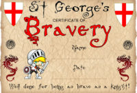 Bravery Certificates Free Printable – High Resolution Printable with Bravery Certificate Templates