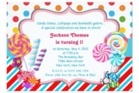Candyland Candy Theme Birthday Invitation | Zazzle | Birthday with regard to Cupcake Certificate Template  7 Sweet Designs
