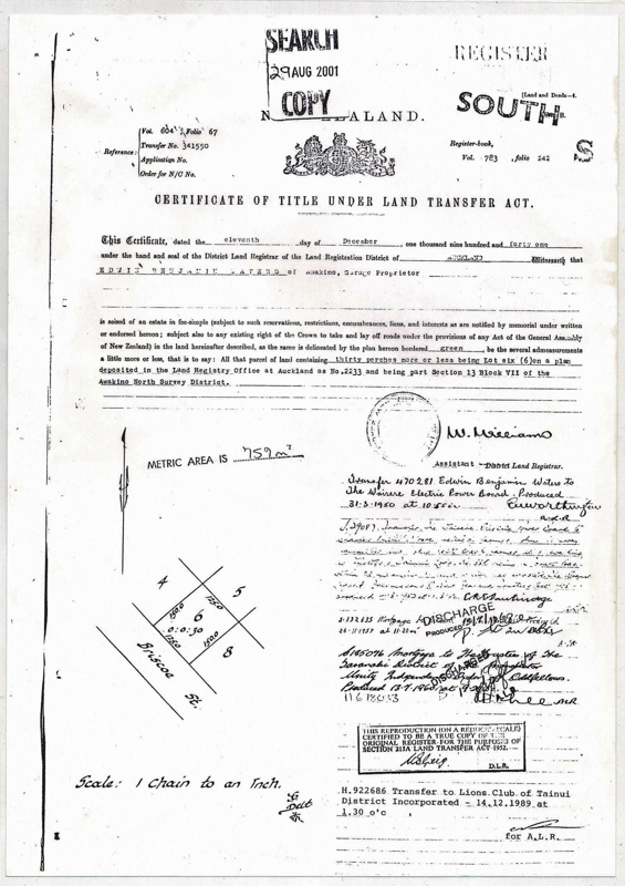 Certificate, Certificate Of Title Under Land Transfer Act (Search Copy with regard to Fascinating Certificate Of Championship