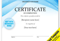 Certificate Editable Word Template, Printable, Instant Download You regarding Free Softball Certificates Printable 10 Designs
